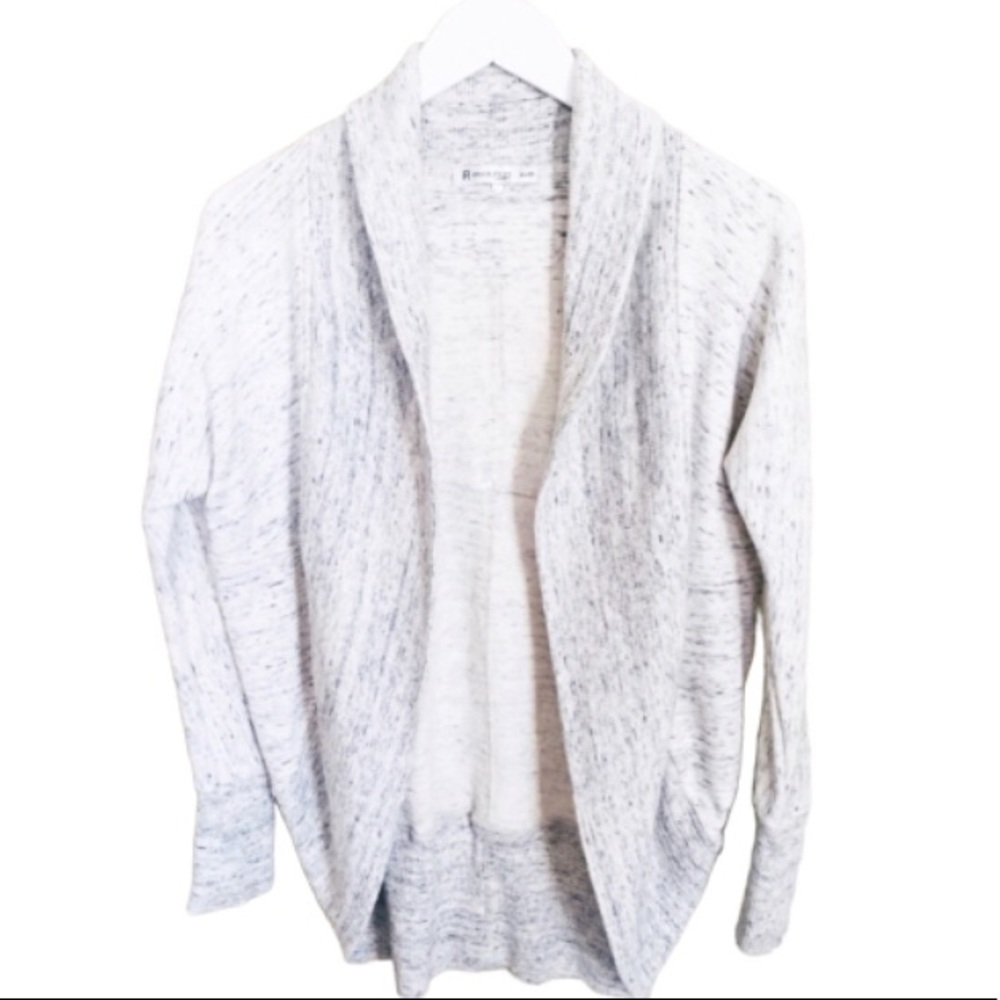 RICKIS REVOLUTION Cocoon Open Front Sweater With Long Sleeves Grey Size XS
